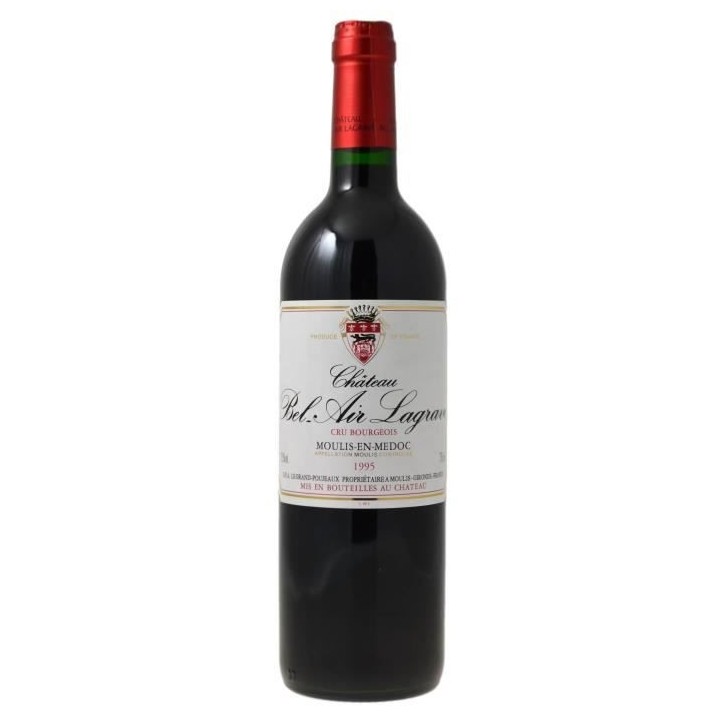 Château Bel Air Lagrave 1995 Moulis en Médoc Cru Bourgeois - Vin rou
