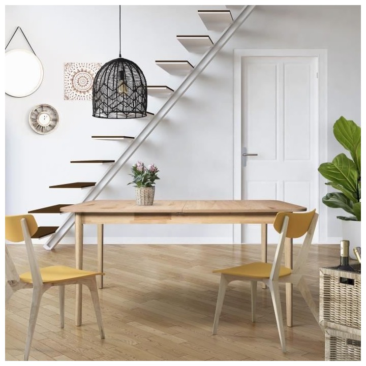 Table de séjour extensible SOFIA - 6/8 personnes - avec motif - 6/8 p