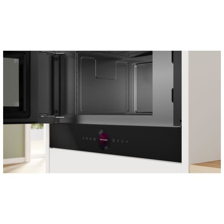 Micro-ondes simple Encastrable - BOSCH SER8 - BFL7221B1 Noir - Vol fou
