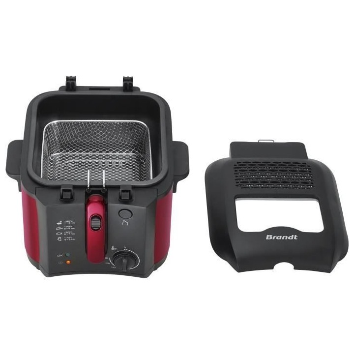 Friteuse électrique - BRANDT - FRI25R - Cuve fixe - 2,5 L d'huile + 1