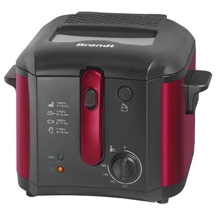 Friteuse électrique - BRANDT - FRI25R - Cuve fixe - 2,5 L d'huile + 1