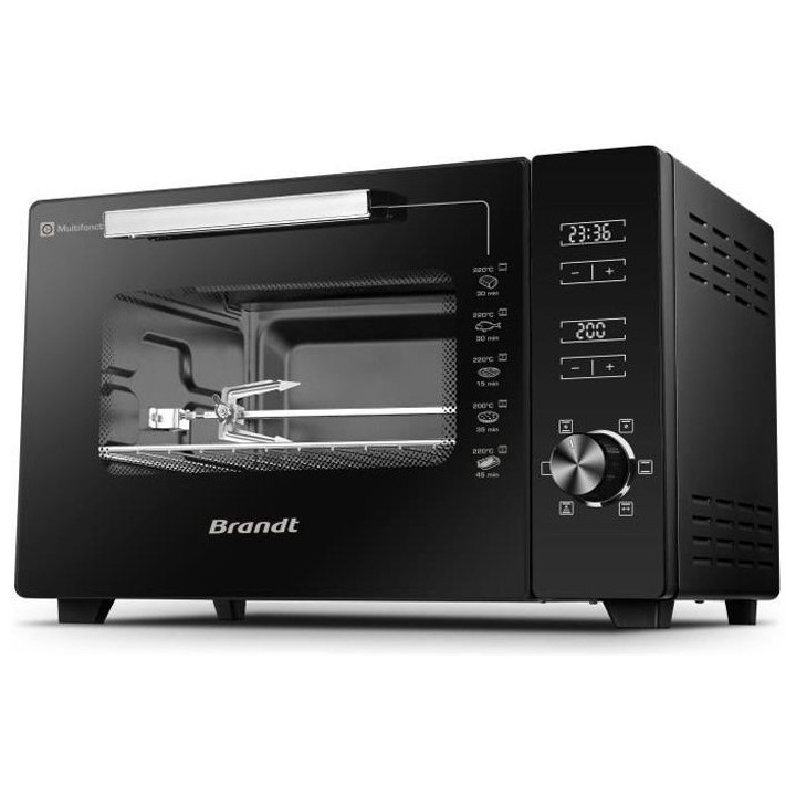 BRANDT - FC406MHB - Mini four 40L - Dimensions plat : 29*38 cm - Régl