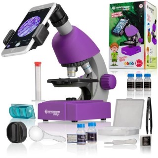 Microscope 40x-640x - BRESSER JUNIOR - Éclairage LED - kit d'expérim