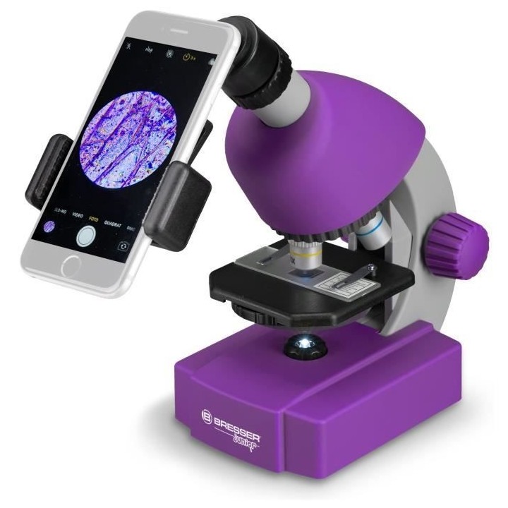 Microscope 40x-640x - BRESSER JUNIOR - Éclairage LED - kit d'expérim