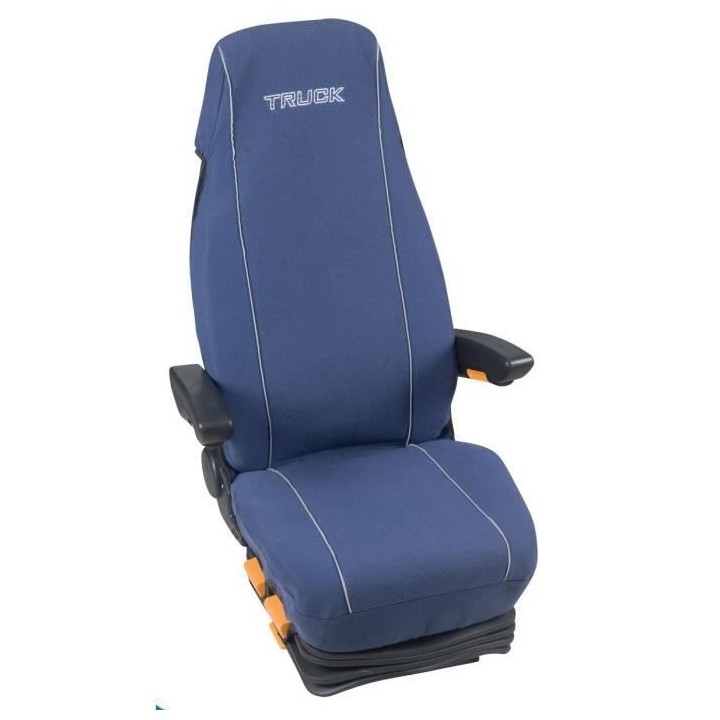 Housse Coton Matelassée Bleu Logo Truck