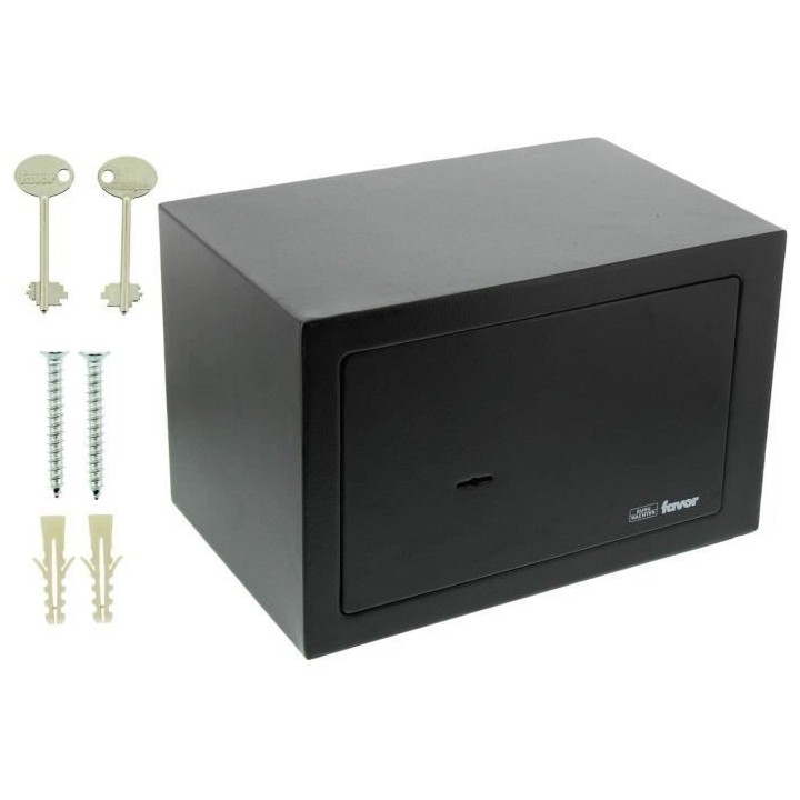 Coffre fort Favor S3 K - BURG WACHTER - Serrure a clé double panneton