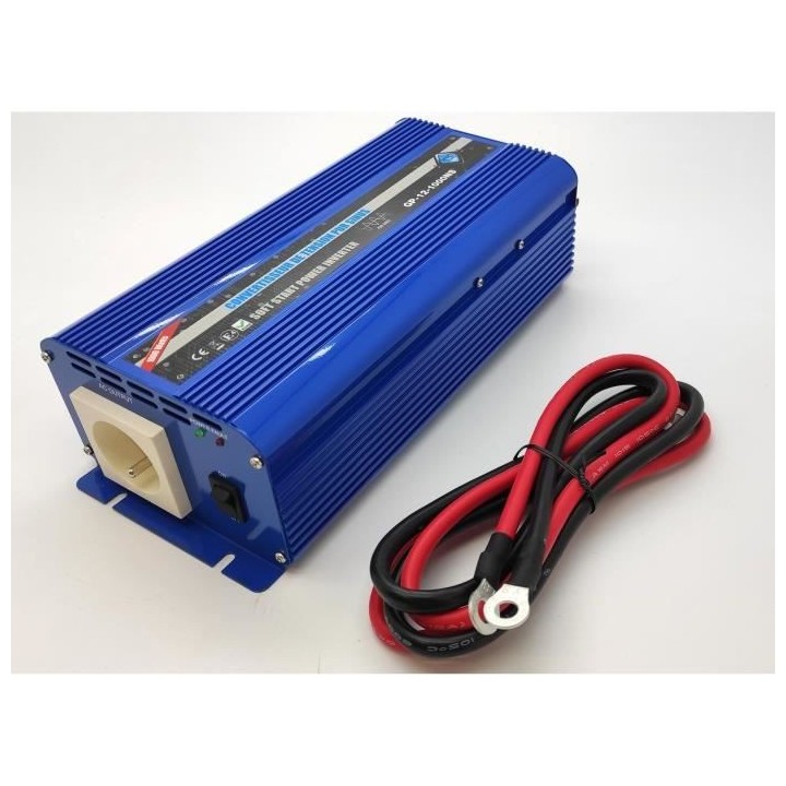 HTC EQUIPEMENT - Convertisseur de tension 12/220V 1000W pure sinus