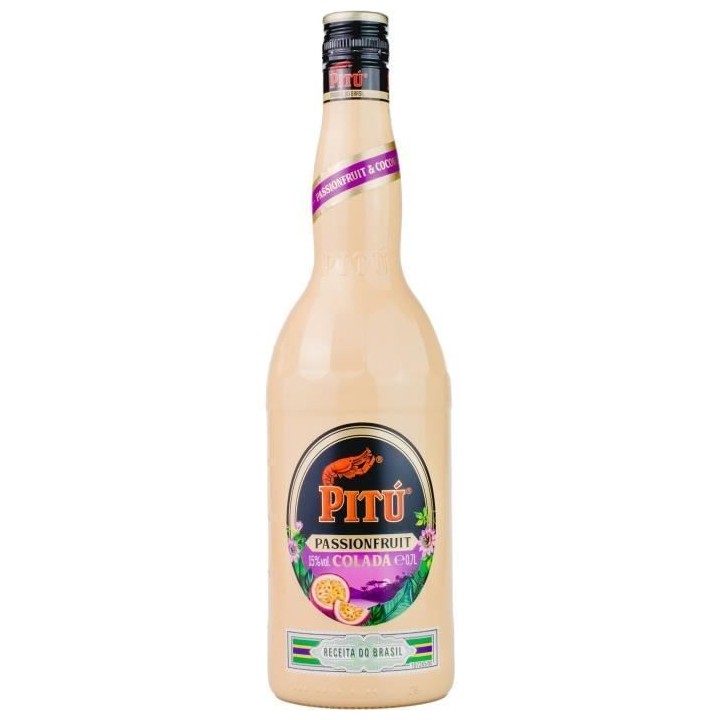 PITÚ ORIGINAL Passion fruit Colada - Liqueur a base de Cachaça - 70C