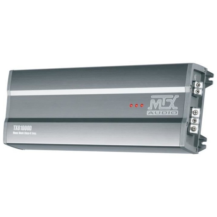 MTX TX81000D Amplificateur voiture Classe-D 1x1000W RMS @2O Télécomm