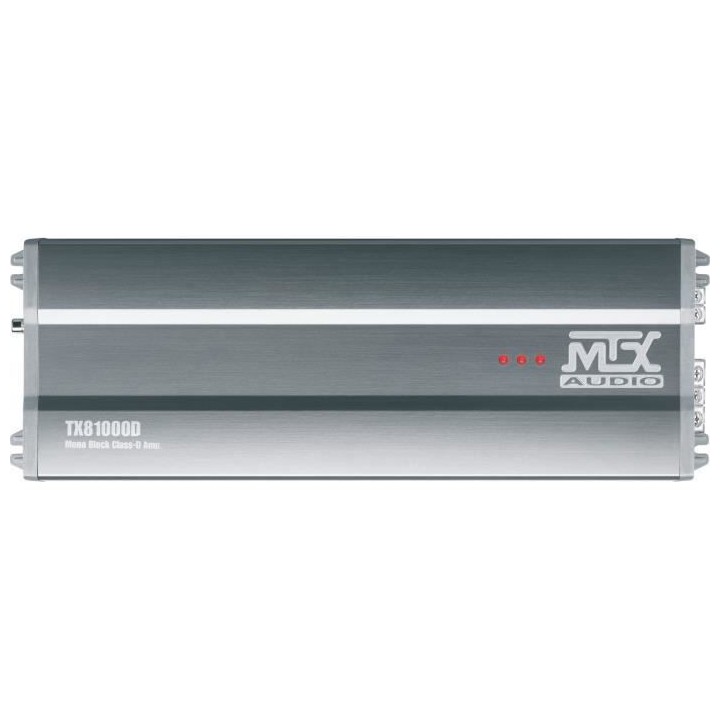 MTX TX81000D Amplificateur voiture Classe-D 1x1000W RMS @2O Télécomm