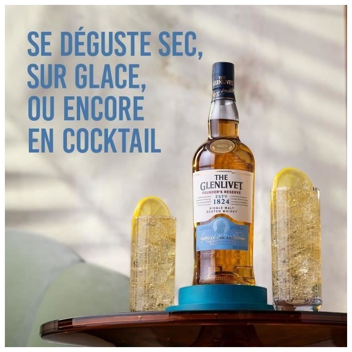 The Glenlivet - Founder's Reserve - Whisky Ecossais Single Malt - 40,0