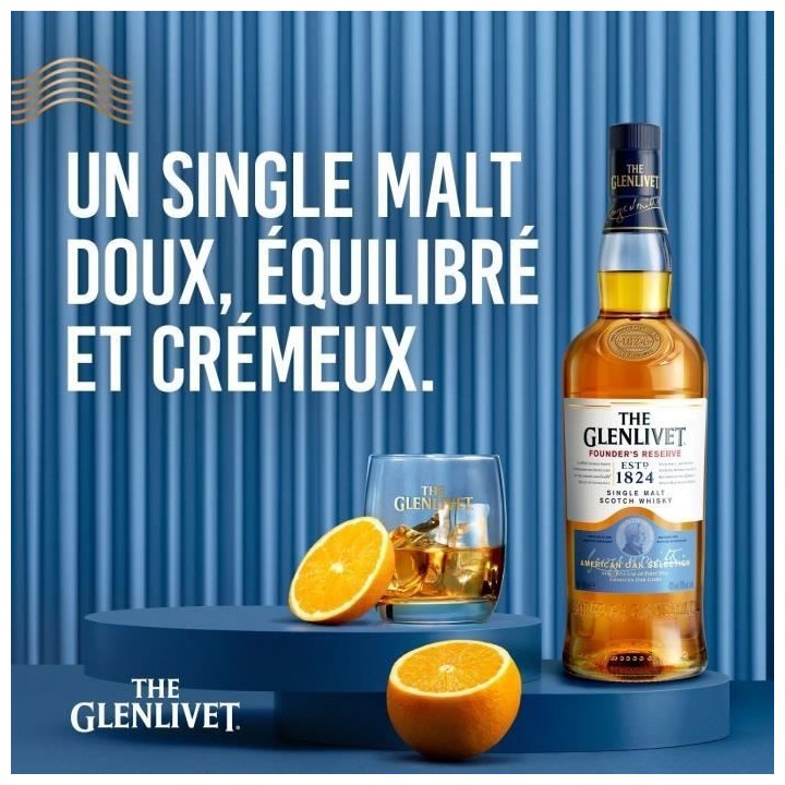 The Glenlivet - Founder's Reserve - Whisky Ecossais Single Malt - 40,0