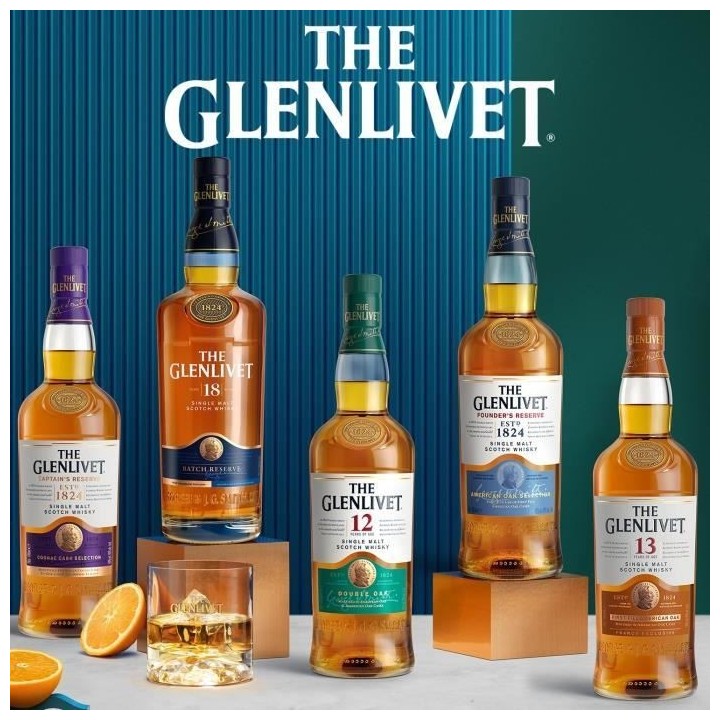 The Glenlivet - Founder's Reserve - Whisky Ecossais Single Malt - 40,0