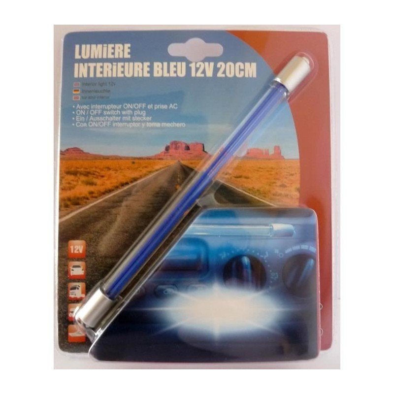 Neon interieur 20 cm - 12V - Bleu