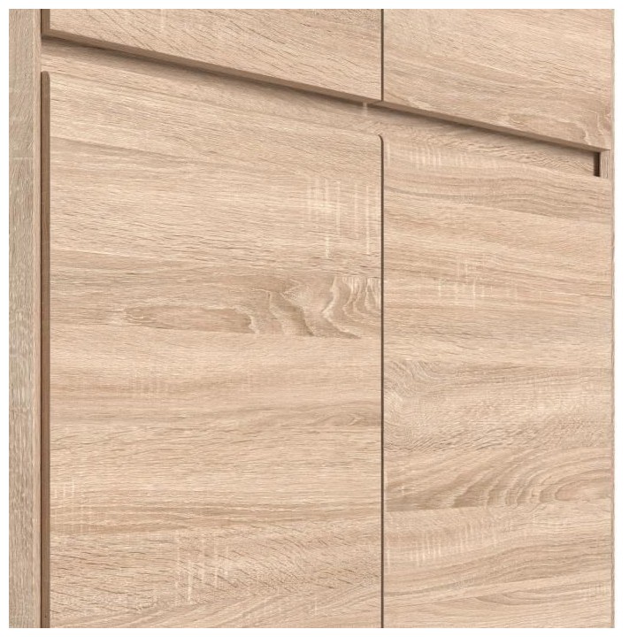 ACADEMICA Armoire d'angle - Décor chene sonoma - Contemporain - Chamb