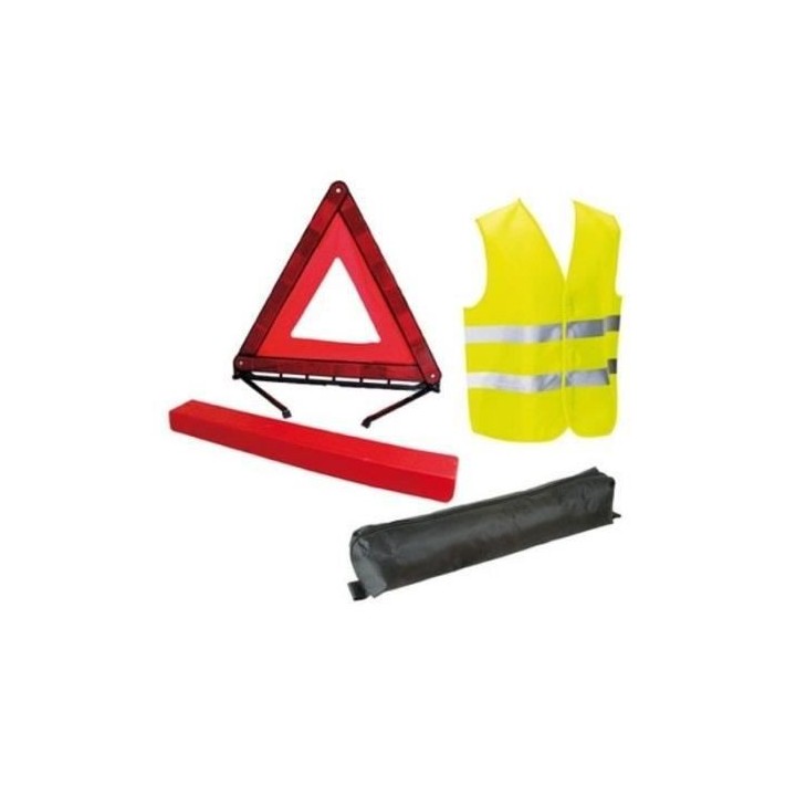 Ensemble Triangle signalisation + Veste sécurité