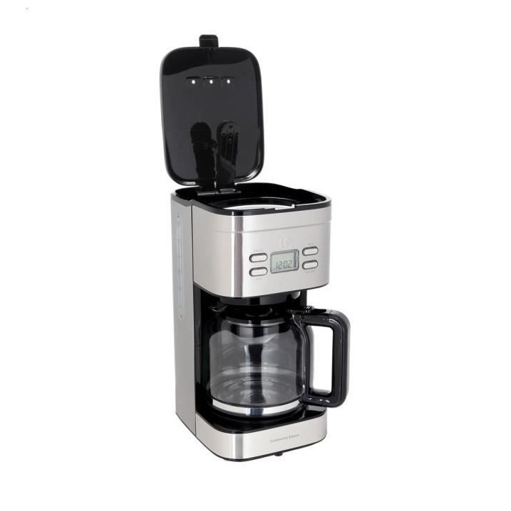 Cafetiere filtre programmable CONTINENTAL EDISON Inox