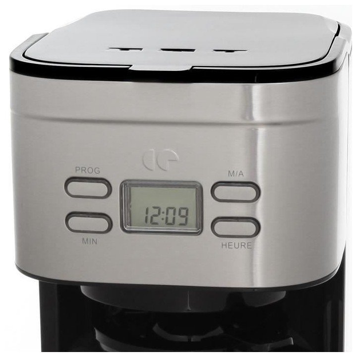 Cafetiere filtre programmable CONTINENTAL EDISON Inox
