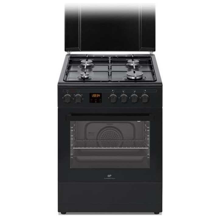 Cuisiniere gaz CONTINENTAL EDISON CECG60FCB1 - 4 feux - L59,8 x P61 xH