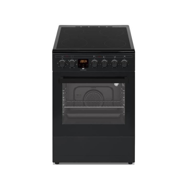 Cuisiniere vitrocéramique CONTINENTAL EDISON CECV50FCB - 4 feux - L49
