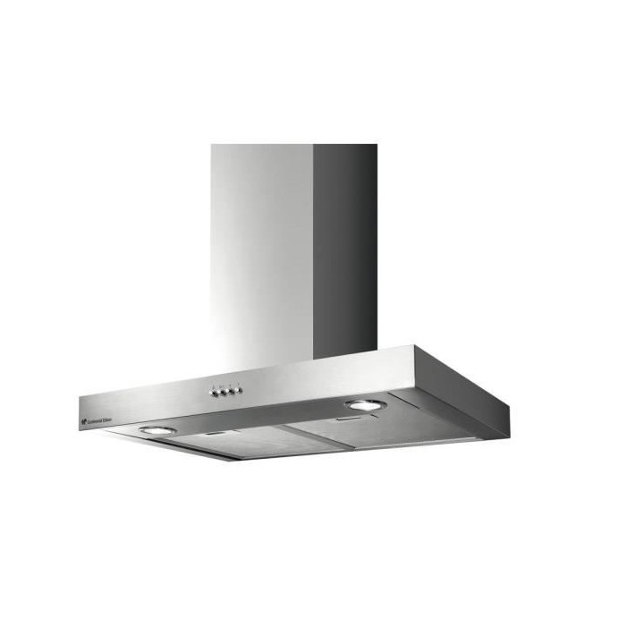 Hotte décorative inox CONTINENTAL EDISON CEHD6058S - 60 cm