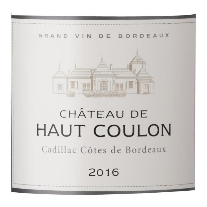 Château De Haut Coulon 2016 Cadillac Côtes de Bordeaux - Vin rouge d
