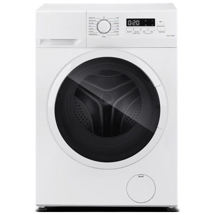 Lave-linge hublot CONTINENTAL EDISON CELL712IW2 - 7 kg - Largeur 59,5
