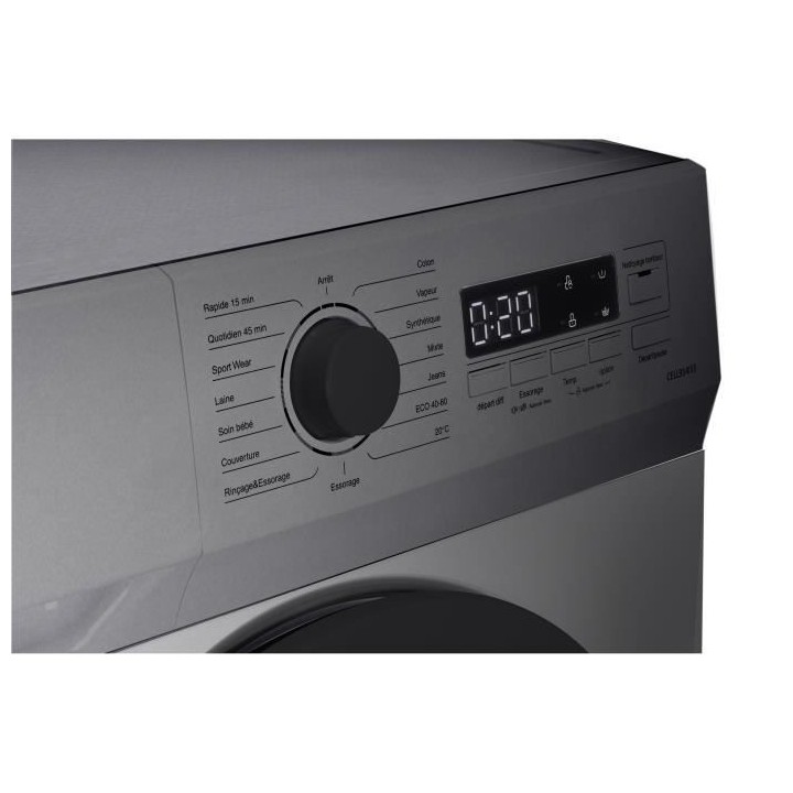 Lave-linge hublot CONTINENTAL EDISON CELL914ISS - 9 kg - Largeur 59,5