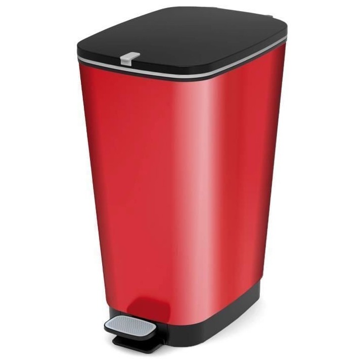 KIS Poubelle a pédale Chic Bin Style - 42.5L - Rouge