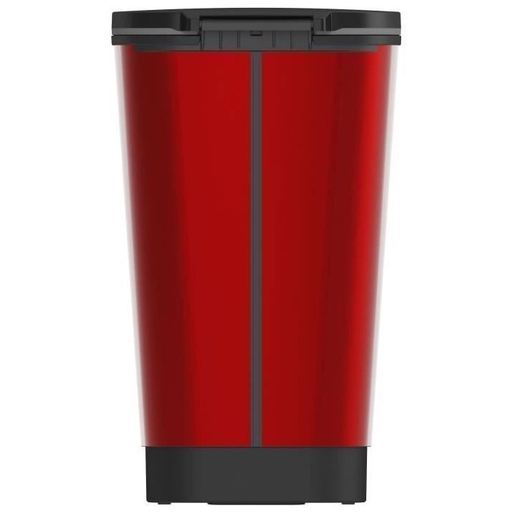 KIS Poubelle a pédale Chic Bin Style - 42.5L - Rouge