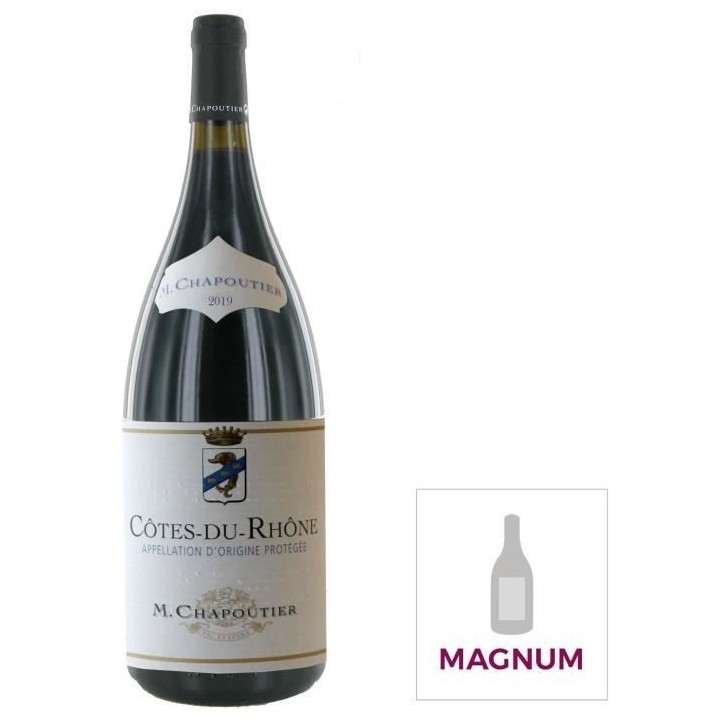 Magnum M. Chapoutier 2020 Côtes-du-Rhône - Vin rouge de la Vallée d