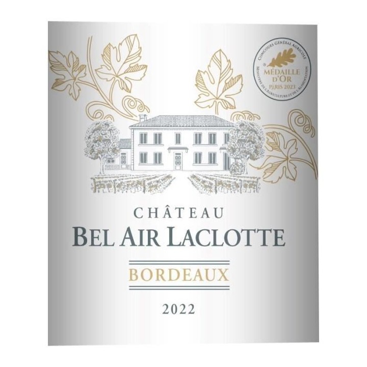 Château Bel Air Laclotte 2022 Bordeaux - Vin rouge de Bordeaux