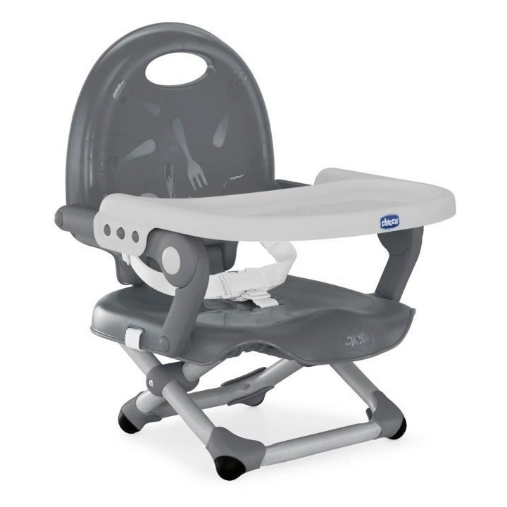 CHICCO Rehausseur de table Pocket Snack dark grey