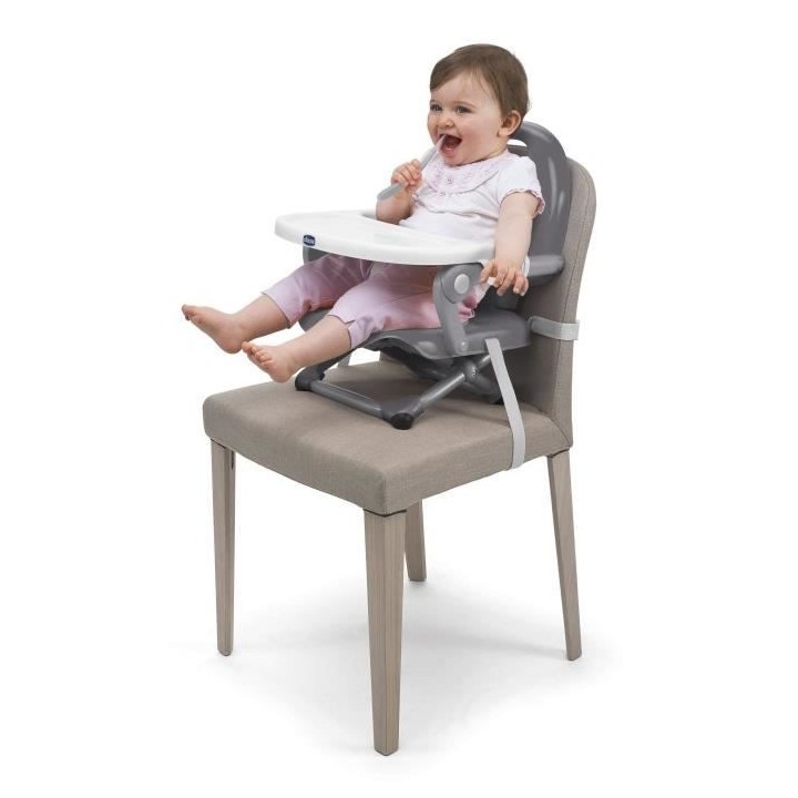 CHICCO Rehausseur de table Pocket Snack dark grey