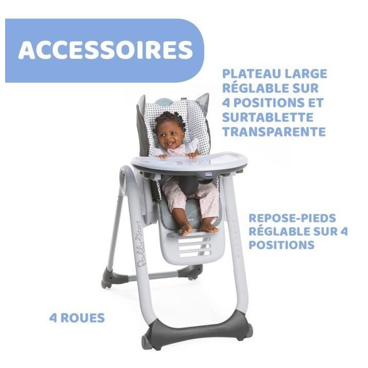 CHICCO - Chaise Haute Polly 2 Start Foxy