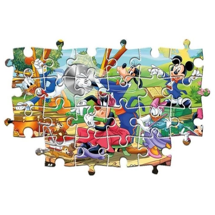 Clementoni - Puzzle enfant - Mickey Mouse - 2x60 pieces - Coloré et c
