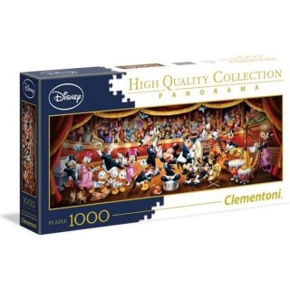 Clementoni - Puzzle panorama Disney Orchestra - 1000 pieces - Fabriqu