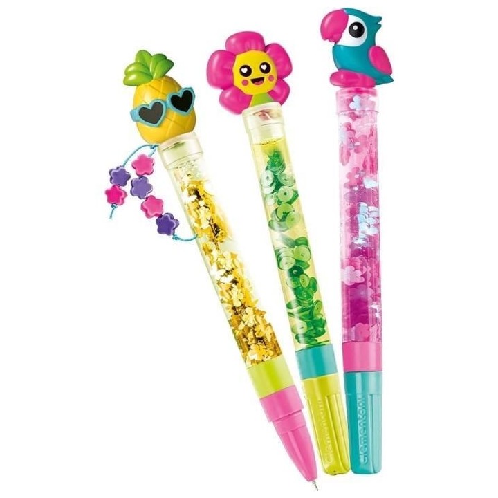 Clementoni - Créer tes stylos - Mini atelier des Stylos - Theme tropi
