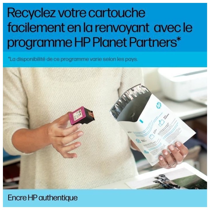 HP 300 Pack de 2 cartouches d'encre noire et trois couleurs authentiqu