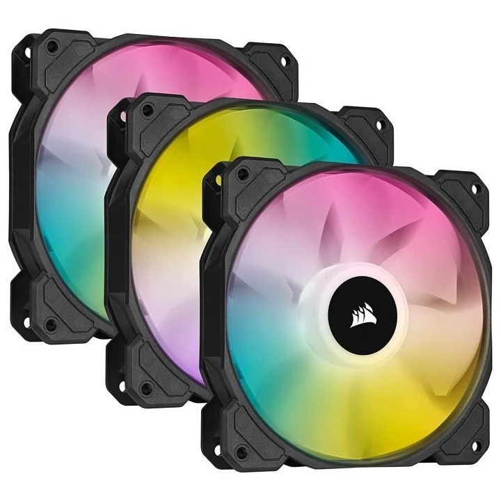 CORSAIR Ventilateur SP Series - SP120 RGB ELITE - 120mm RGB LED Fan wi