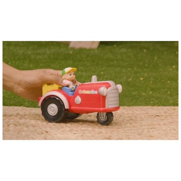 Figurine miniature - BANDAI - CoComelon Tracteur Musical Rouge - Tract