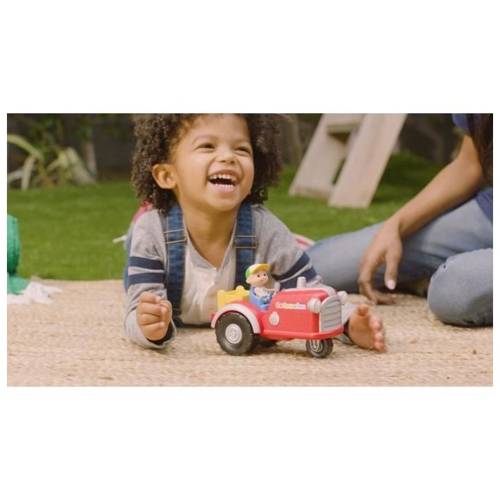 Figurine miniature - BANDAI - CoComelon Tracteur Musical Rouge - Tract
