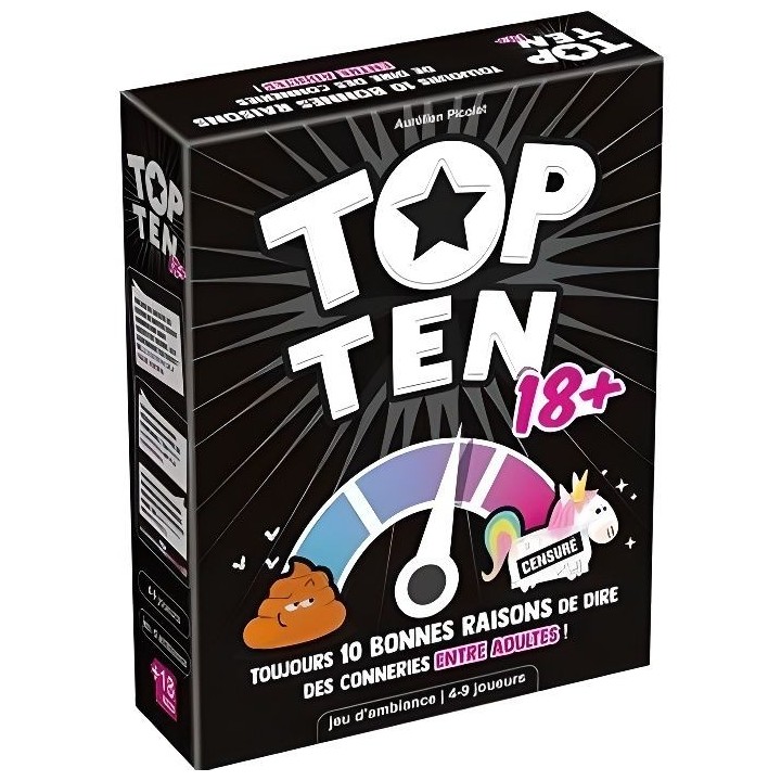 Cocktail Games | Top Ten 18+| Jeu de société | a partir de 14 ans |