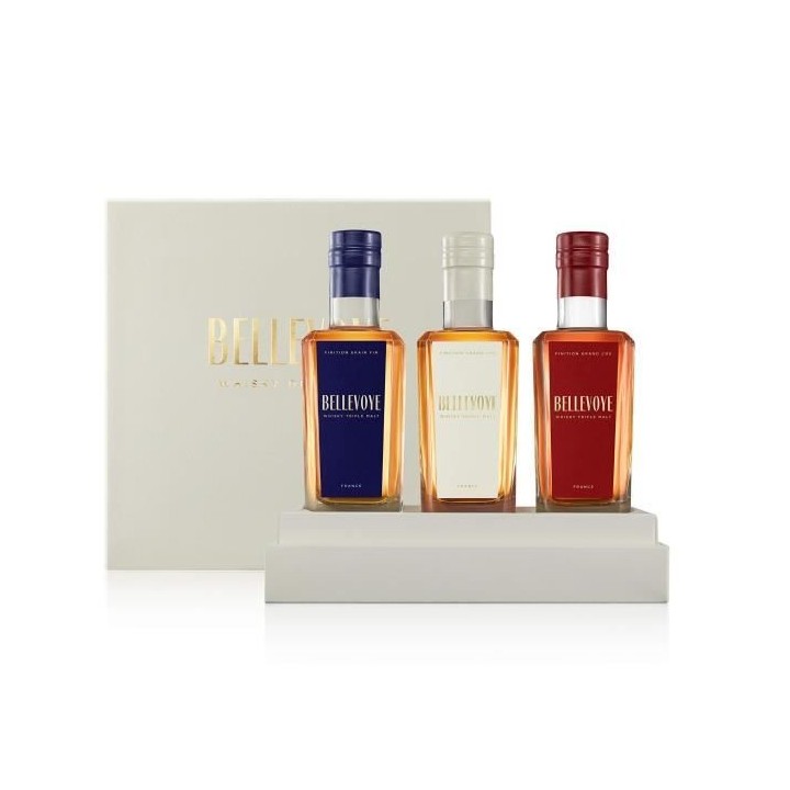 BELLEVOYE - Whisky - Origine : France - Coffret Tricolore Découverte