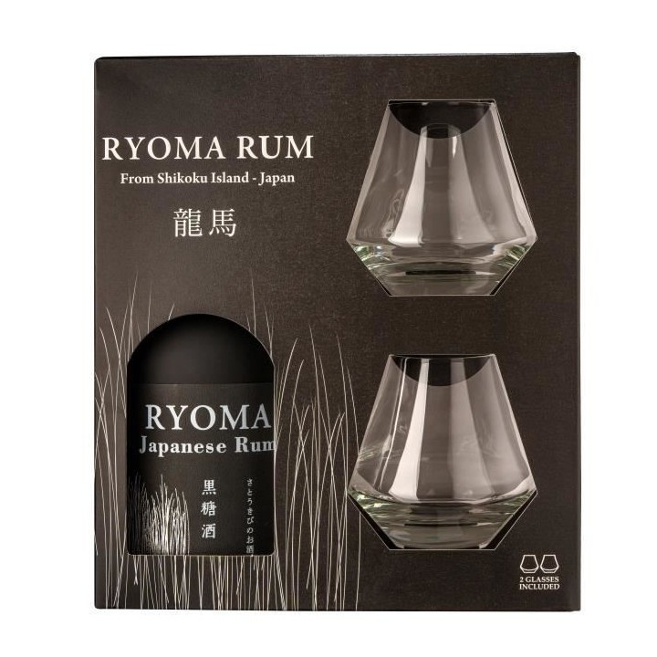 Ryoma - Coffret Rhum 40,0% Vol. 70cl + 2 verres