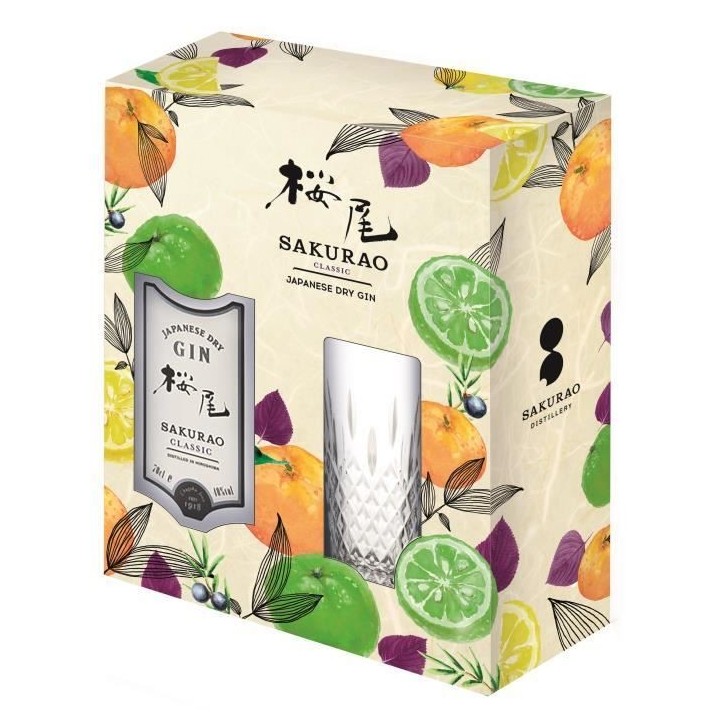 Sakurao - Coffret Gin Classic 40,0% Vol. 70cl + 1 verre
