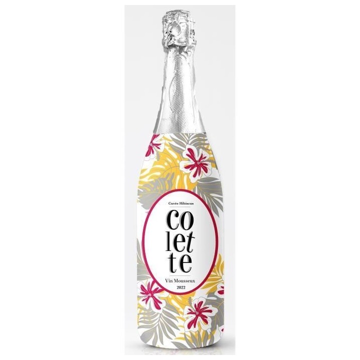 Colette Hibiscus Cocktail a base de Vin Mousseux