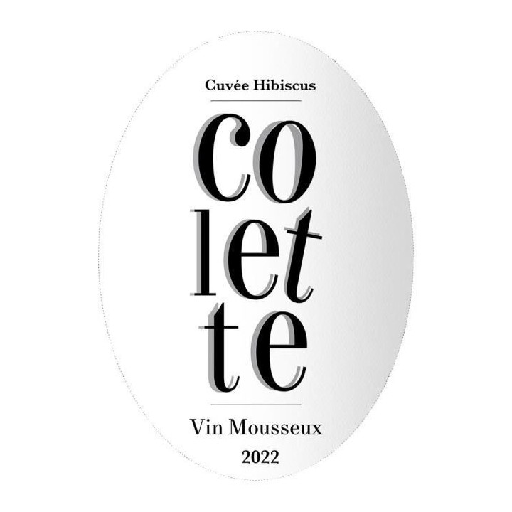 Colette Hibiscus Cocktail a base de Vin Mousseux