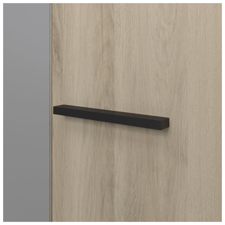 Armoire - Décor Chene Kronberg - 4 portes et 2 tiroirs - Chambre - L