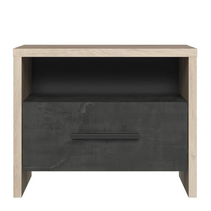 DEMEYERE Table de chevet 1 tiroir - Décor Chene Kronberg - L 49,6 x P